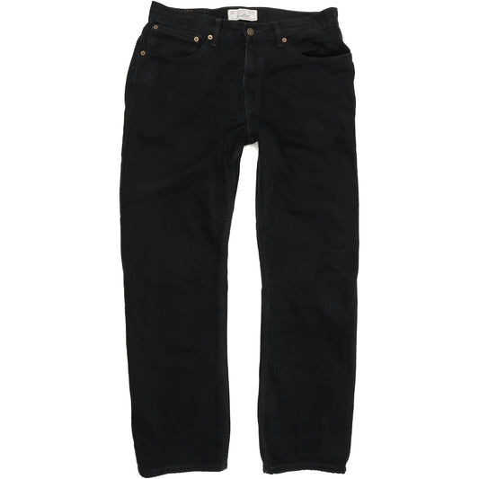 Levi's Strauss Men Black Straight Regular Jeans W34 L31
