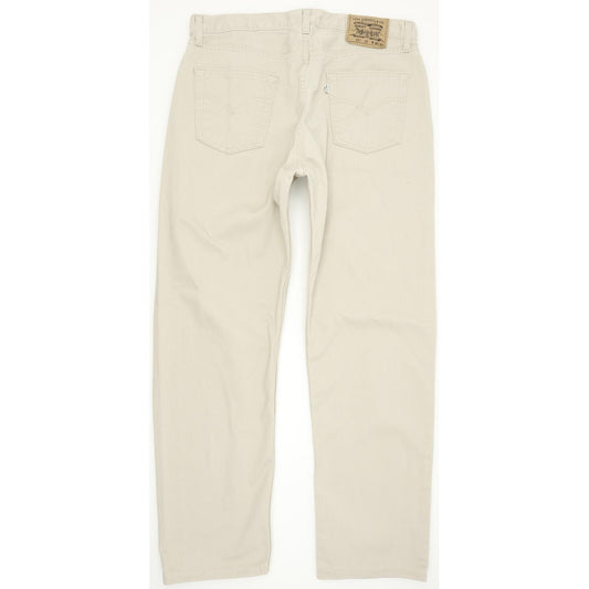 Levi's 551 Men Beige Straight Regular Jeans W37 L30
