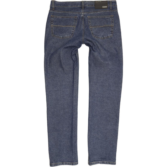 Pioneer Ron Men Blue Straight Regular Stretch Jeans W33 L32