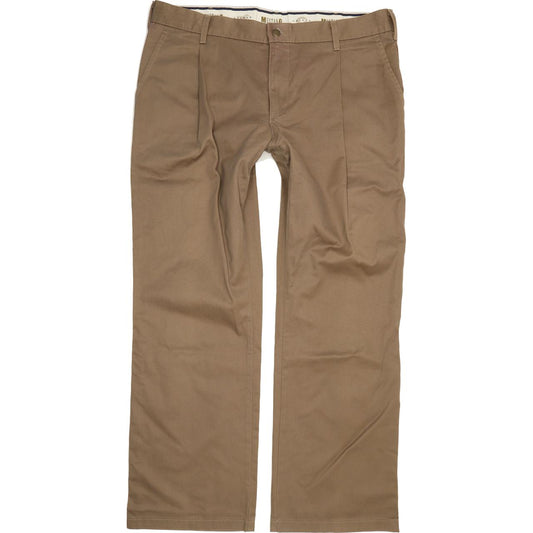 Mustang Chinos Men Beige Straight Regular Trousers W40 L32