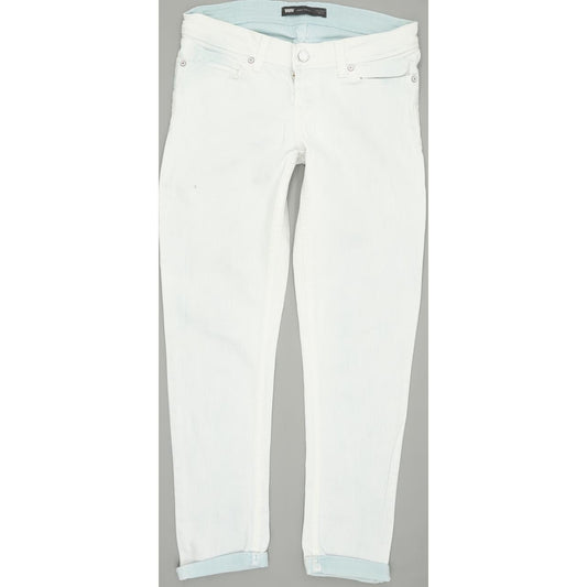 Levi's Demi Curve Women Blue Skinny Slim Capri Stretch Jeans W28 L27