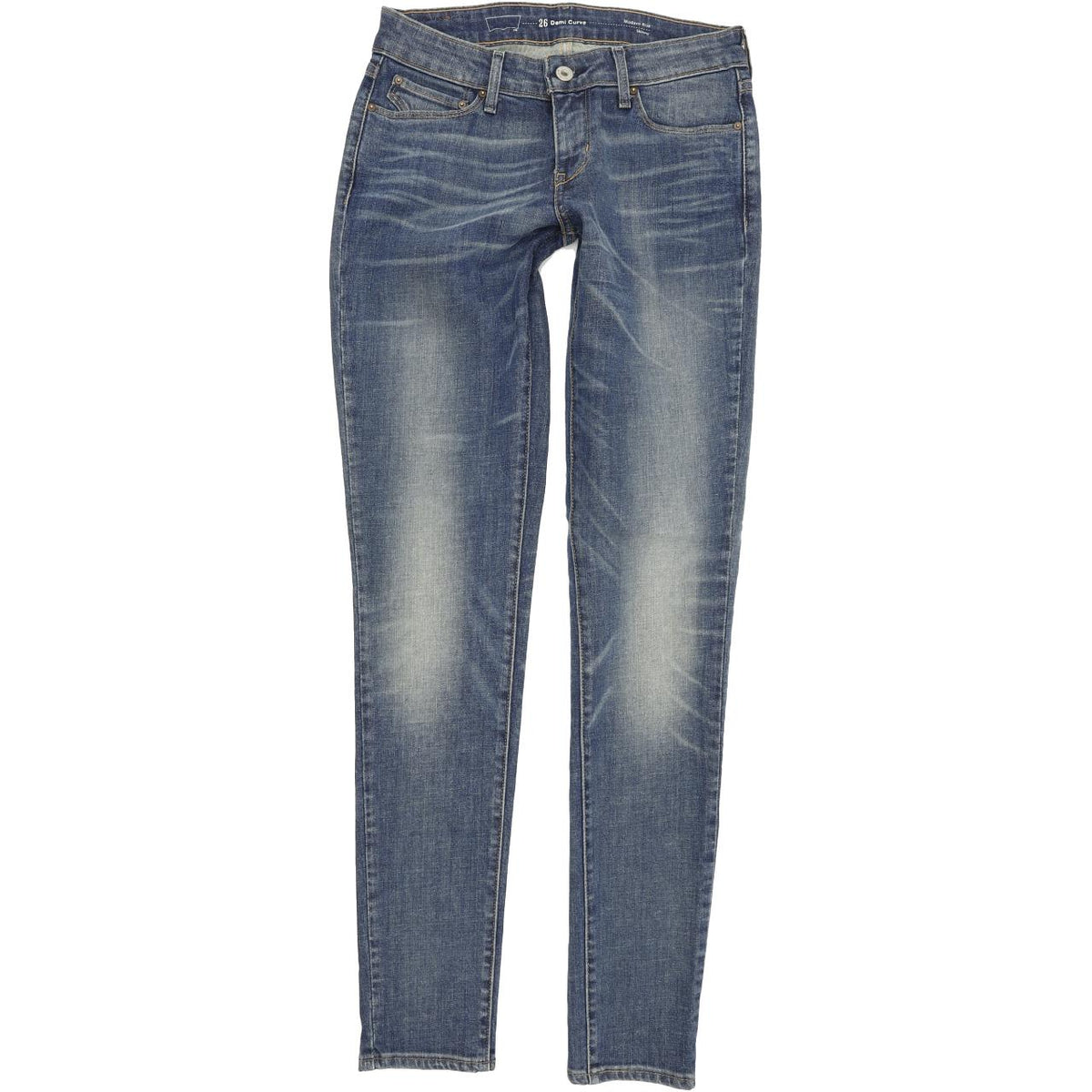 Levi's Demi Curve Women Blue Skinny Slim Stretch Jeans W26 L33