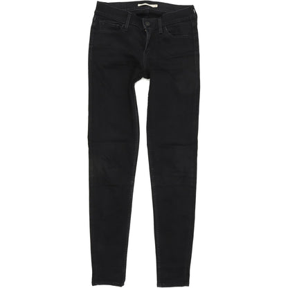 Levi's 710 Women Black Skinny Slim Stretch Jeans W27 L30