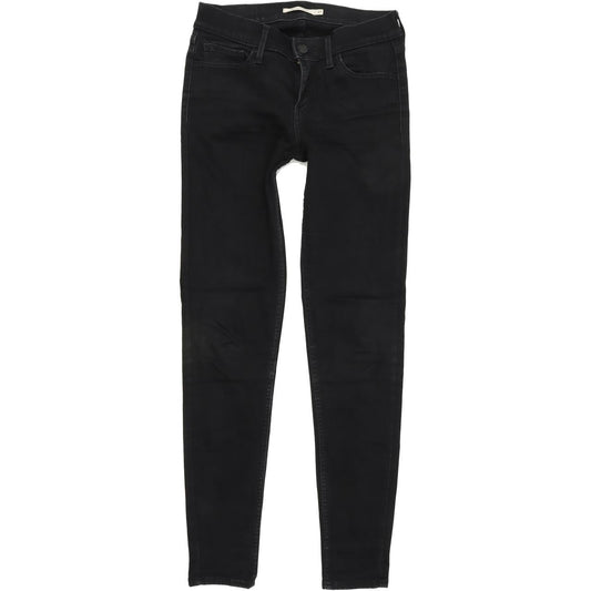 Levi's 710 Women Black Skinny Slim Stretch Jeans W27 L30