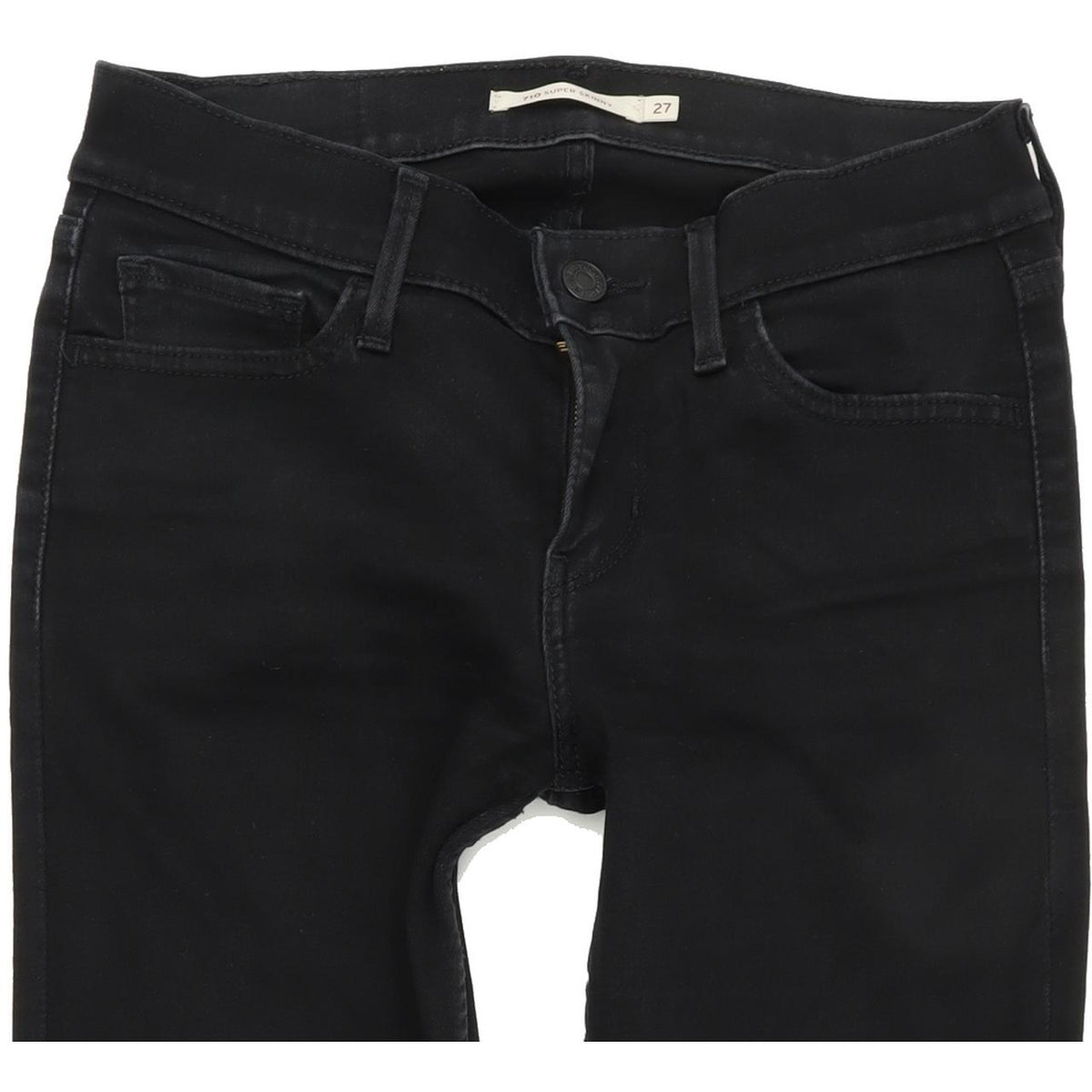 Levi's 710 Women Black Skinny Slim Stretch Jeans W27 L30