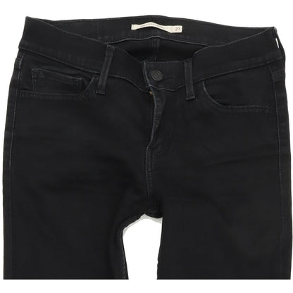 Levi's 710 Women Black Skinny Slim Stretch Jeans W27 L30
