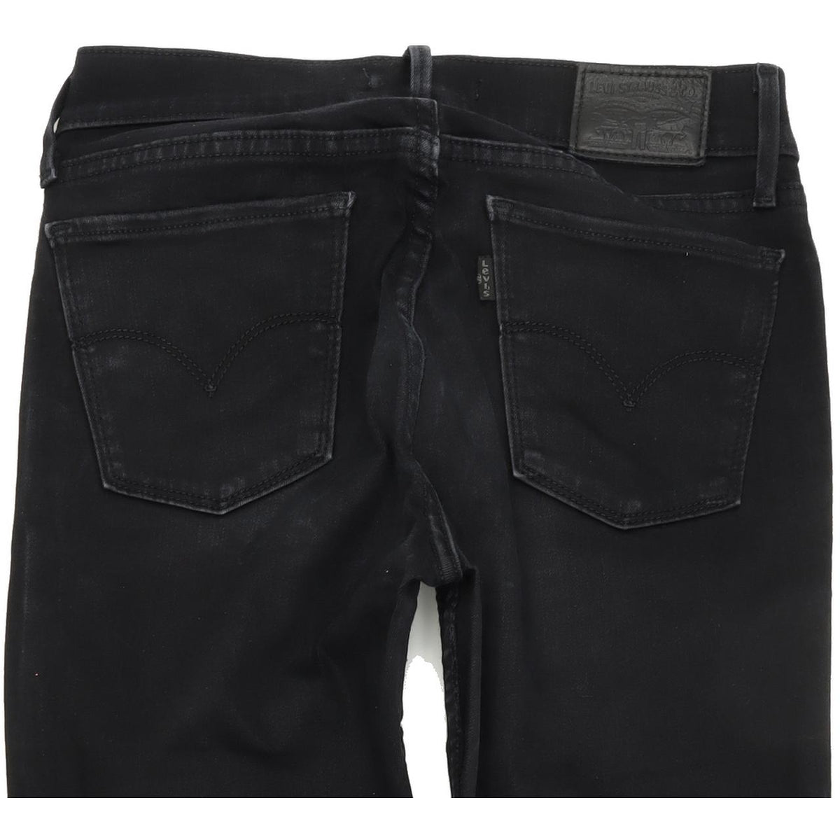 Levi's 710 Women Black Skinny Slim Stretch Jeans W27 L30