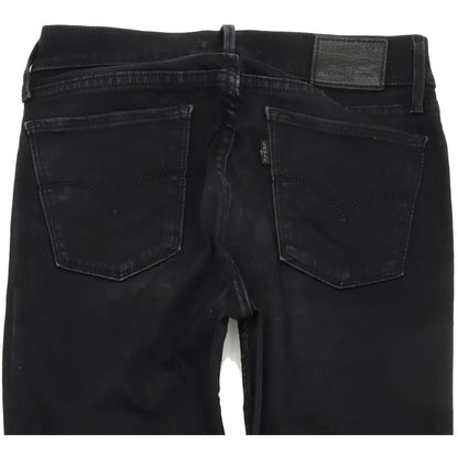 Levi's 710 Women Black Skinny Slim Stretch Jeans W27 L30