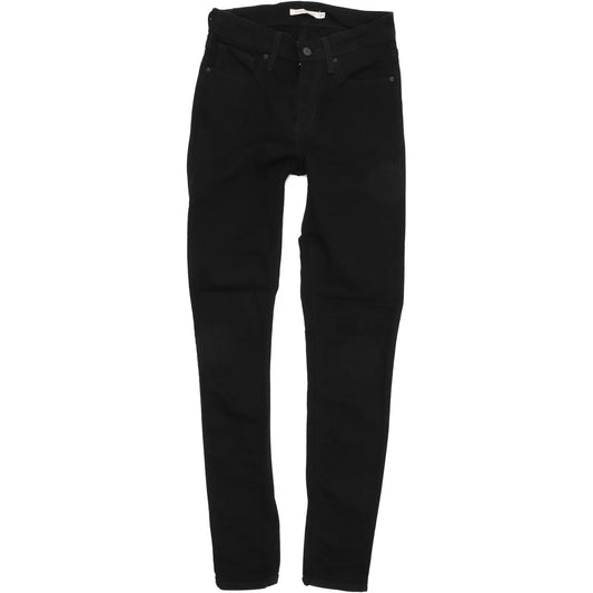 Levi's 721 Women Black Skinny Slim Stretch Jeans W27 L32