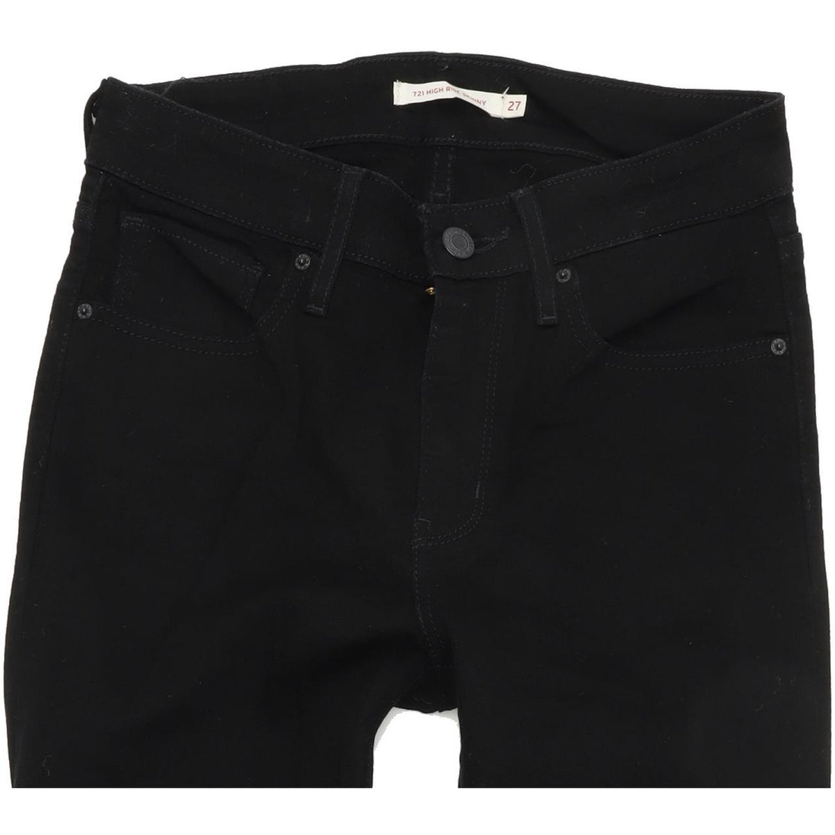 Levi's 721 Women Black Skinny Slim Stretch Jeans W27 L32