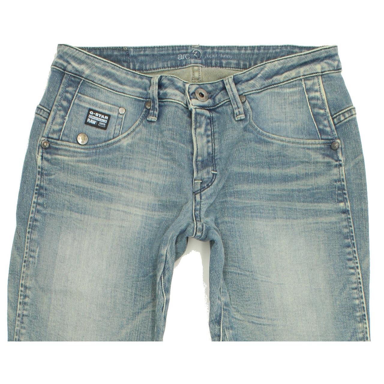 G-Star Arc Femme Women Blue Skinny Slim Stretch Jeans W27 L32