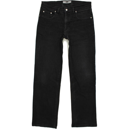 Pioneer Men Black Straight Regular Stretch Jeans W36 L32