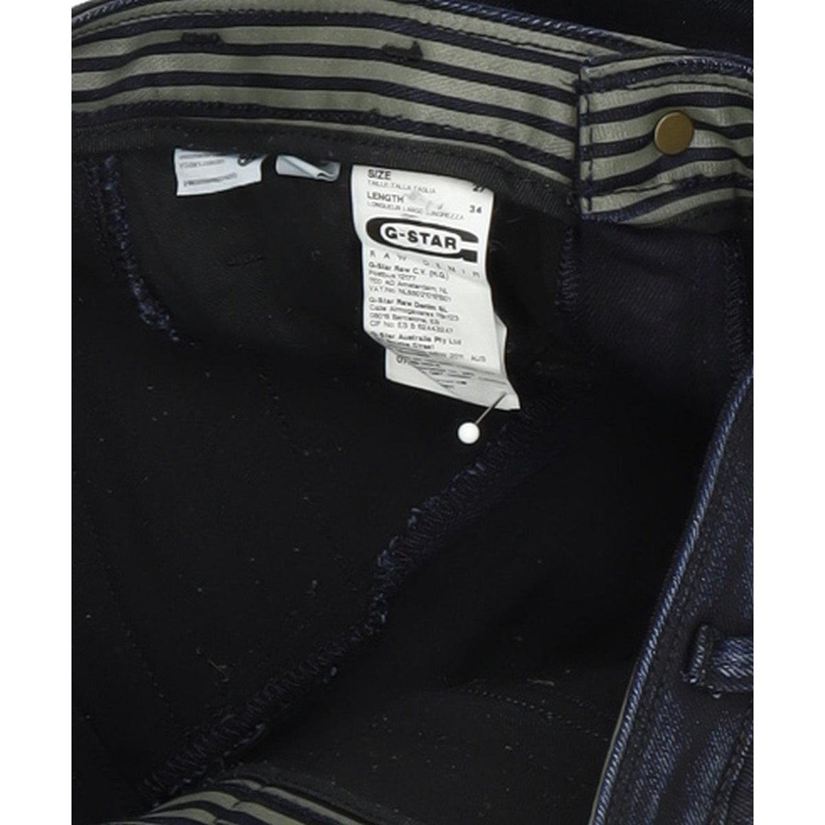 G-Star Arc 3D Women Blue Tapered Regular Stretch Jeans W27 L34