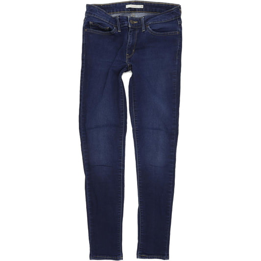 Levi's 711 Women Blue Skinny Slim Stretch Jeans W28 L30