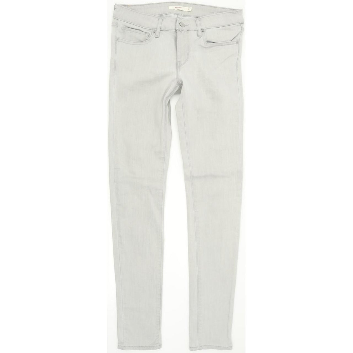 Levi's 711 Women Grey Skinny Slim Stretch Jeans W27 L32