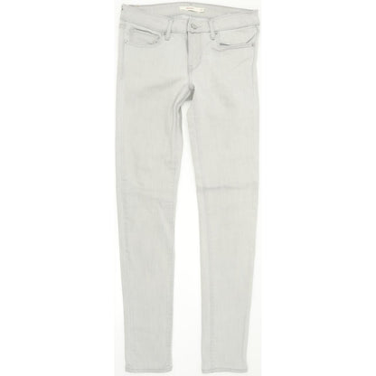 Levi's 711 Women Grey Skinny Slim Stretch Jeans W27 L32