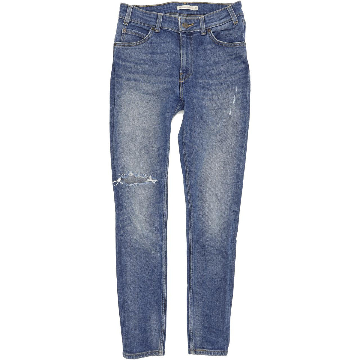 Levi's 721 Women Blue Skinny Slim Stretch Jeans W27 L30