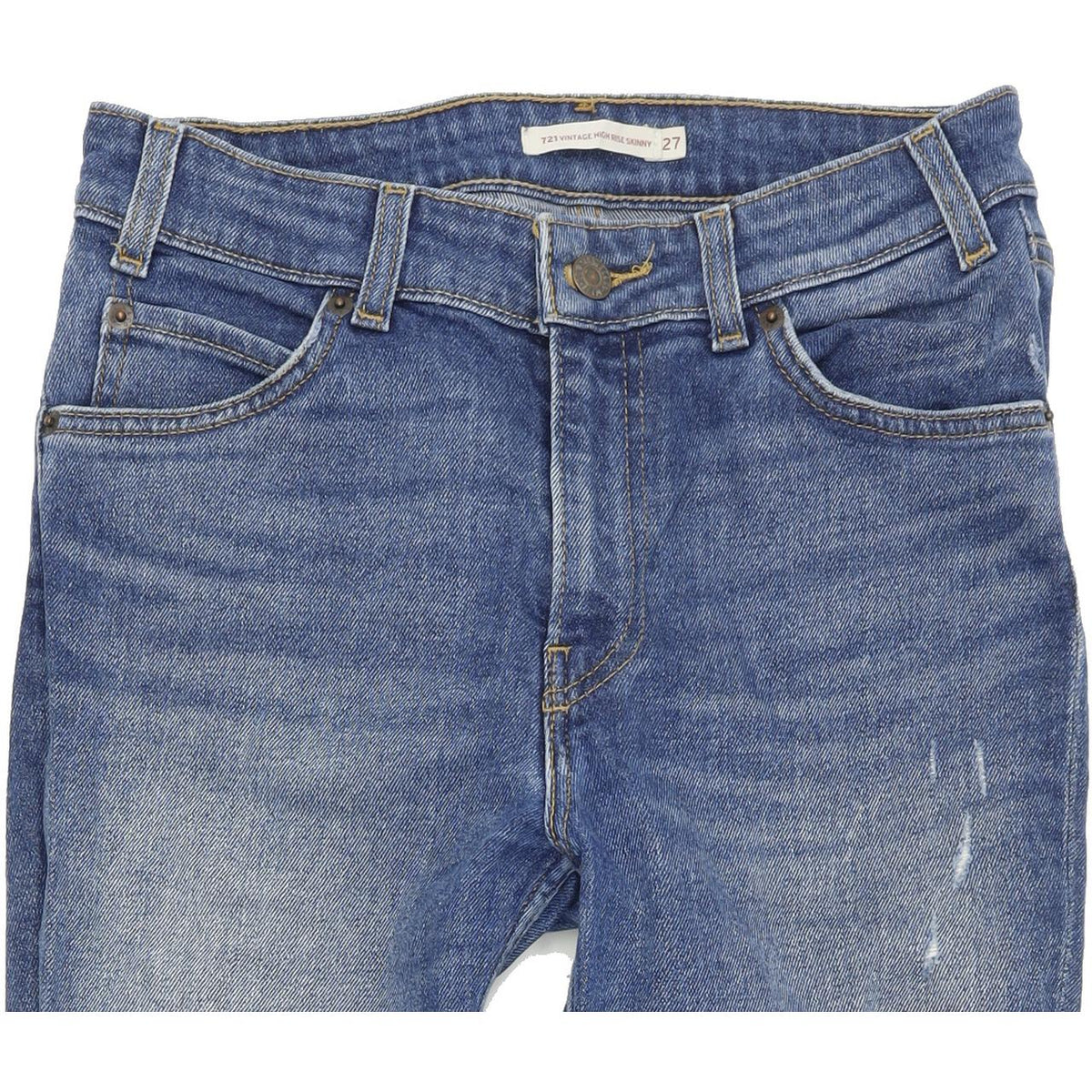 Levi's 721 Women Blue Skinny Slim Stretch Jeans W27 L30
