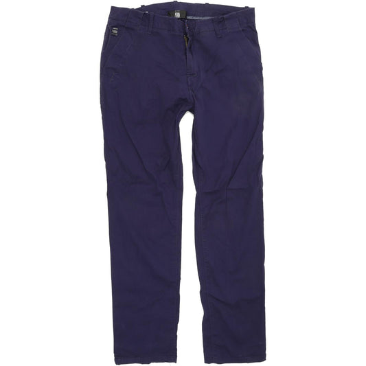 G-Star CL Bronson Women Purple Tapered Regular Chino Stretch Jeans W29 L30