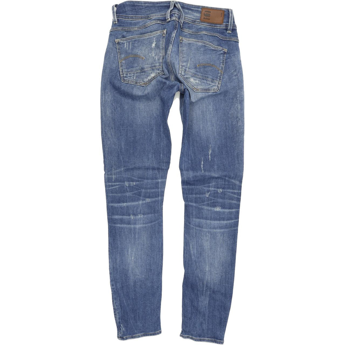 G-Star Lynn Mid Women Blue Skinny Slim Stretch Jeans W27 L29
