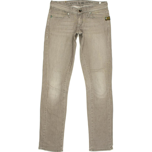 G-Star Women Grey Straight Slim Jeans W30 L34