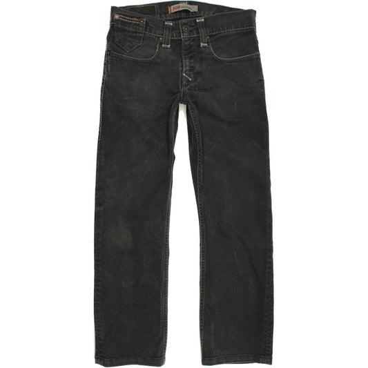 Levi's 506 Men Black Straight Regular Stretch Jeans W29 L28