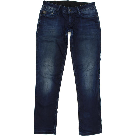 G-Star Midge Women Blue Straight Slim Stretch Jeans W30 L32