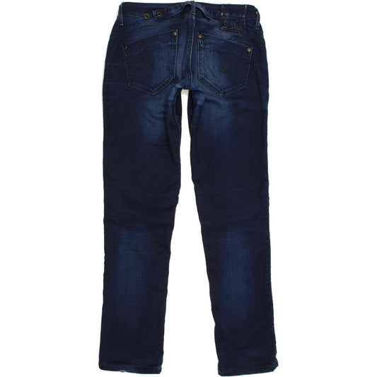 G-Star Midge Women Blue Straight Slim Stretch Jeans W30 L32