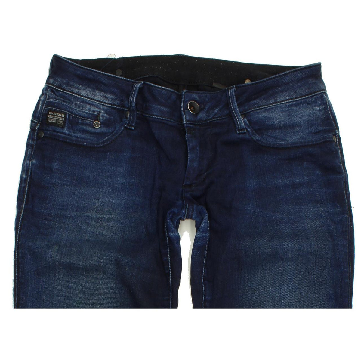 G-Star Midge Women Blue Straight Slim Stretch Jeans W30 L32