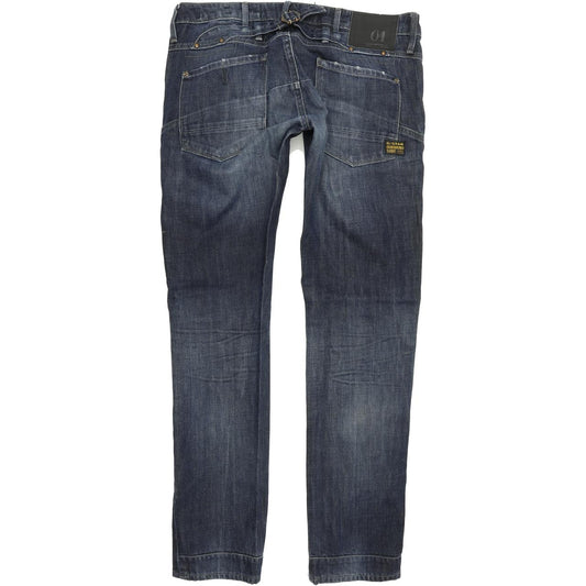 G-Star Storm Elwood Women Blue Straight Slim Jeans W30 L32