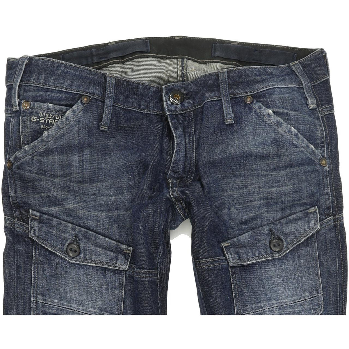 G-Star Storm Elwood Women Blue Straight Slim Jeans W30 L32