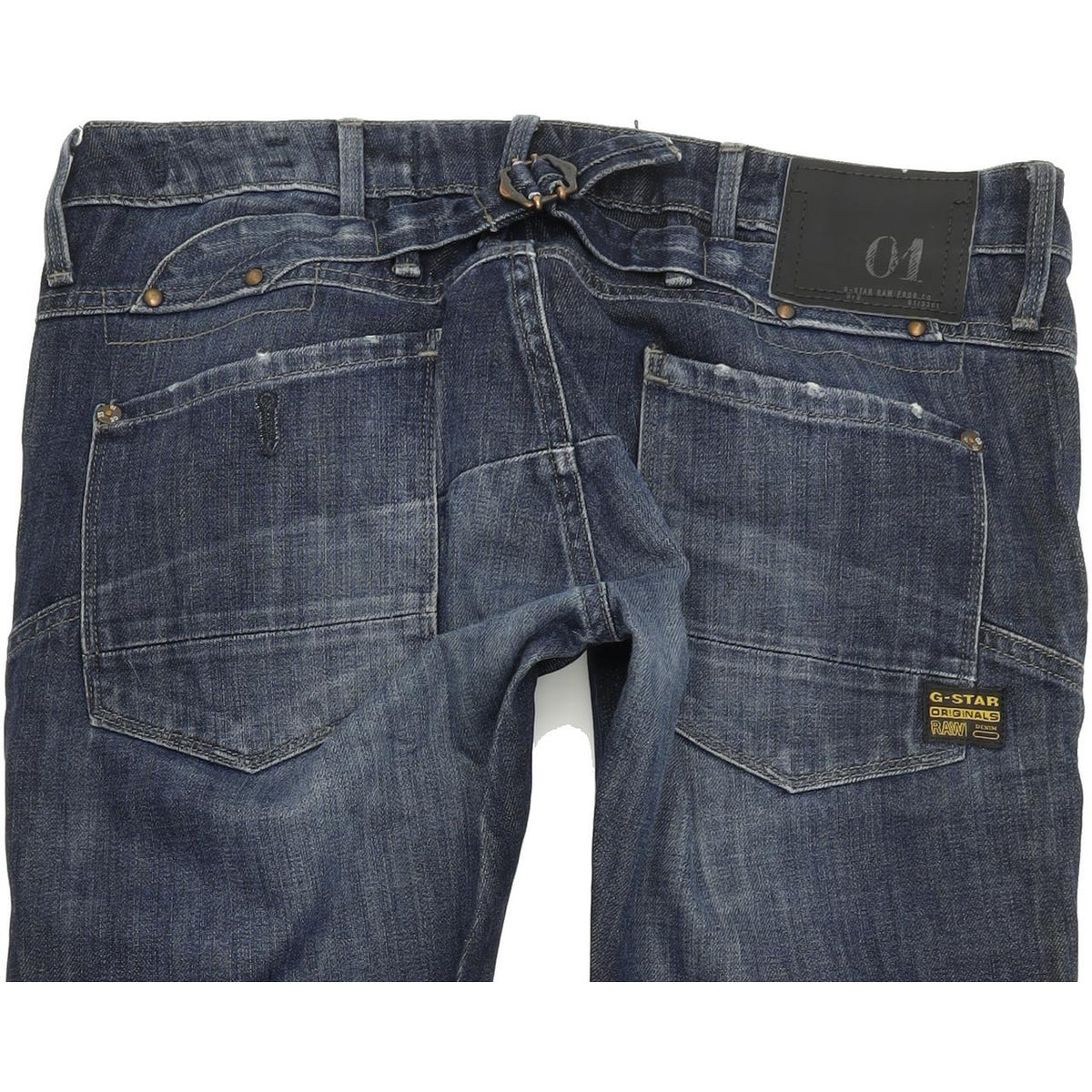 G-Star Storm Elwood Women Blue Straight Slim Jeans W30 L32
