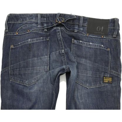 G-Star Storm Elwood Women Blue Straight Slim Jeans W30 L32