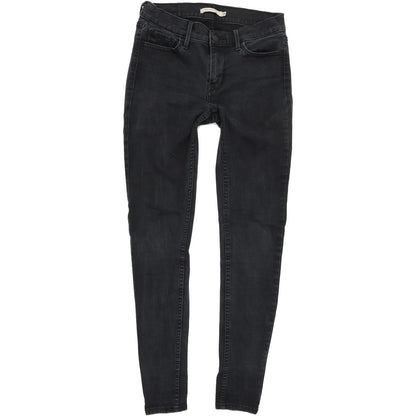 Levi's 710 Women Black Skinny Slim Stretch Jeans W28 L30