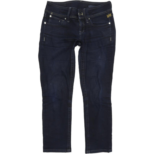 G-Star Ford Women Blue Straight Regular Stretch Jeans W28 L27