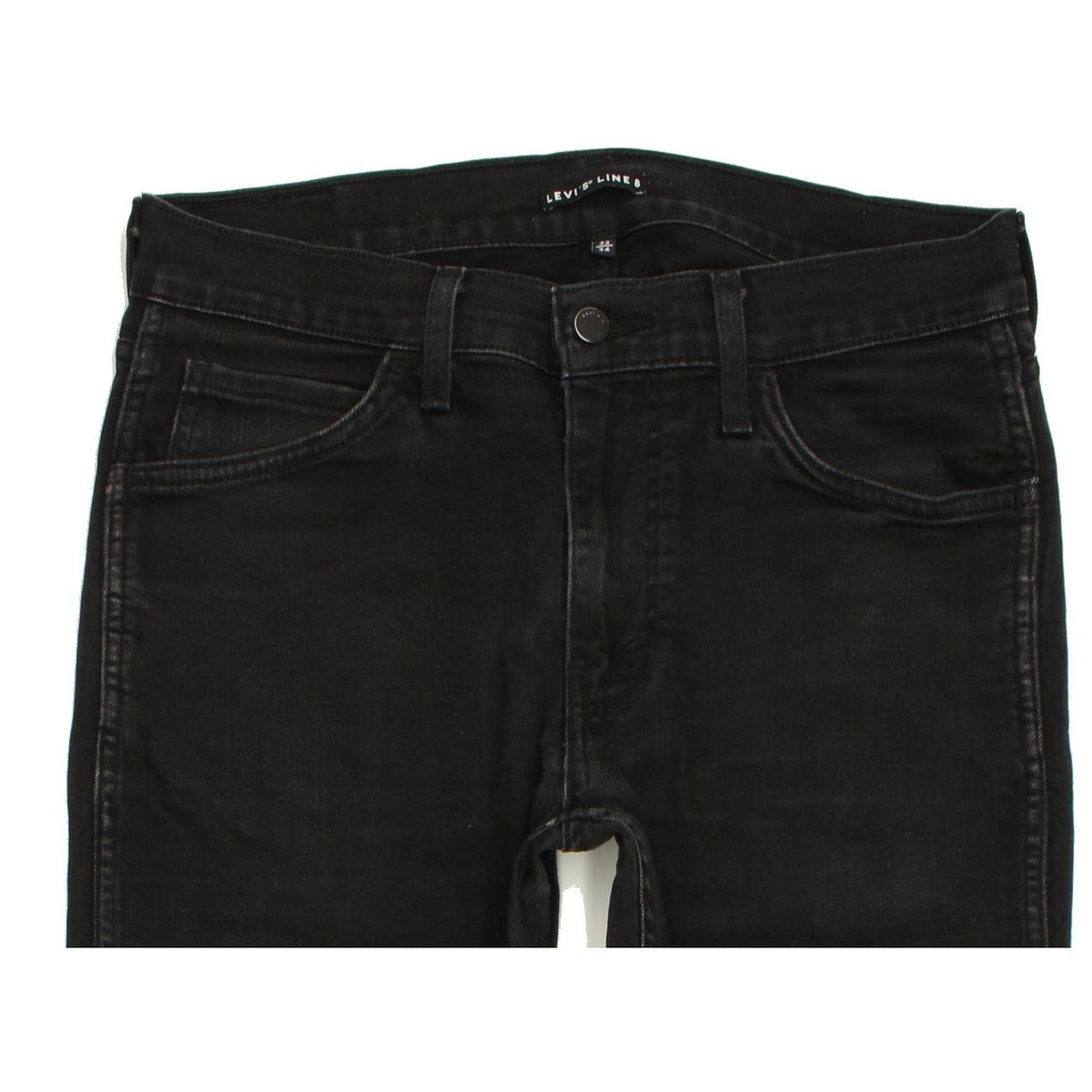 Levi's Line 8 Women Black Skinny Slim Stretch Jeans W32 L34