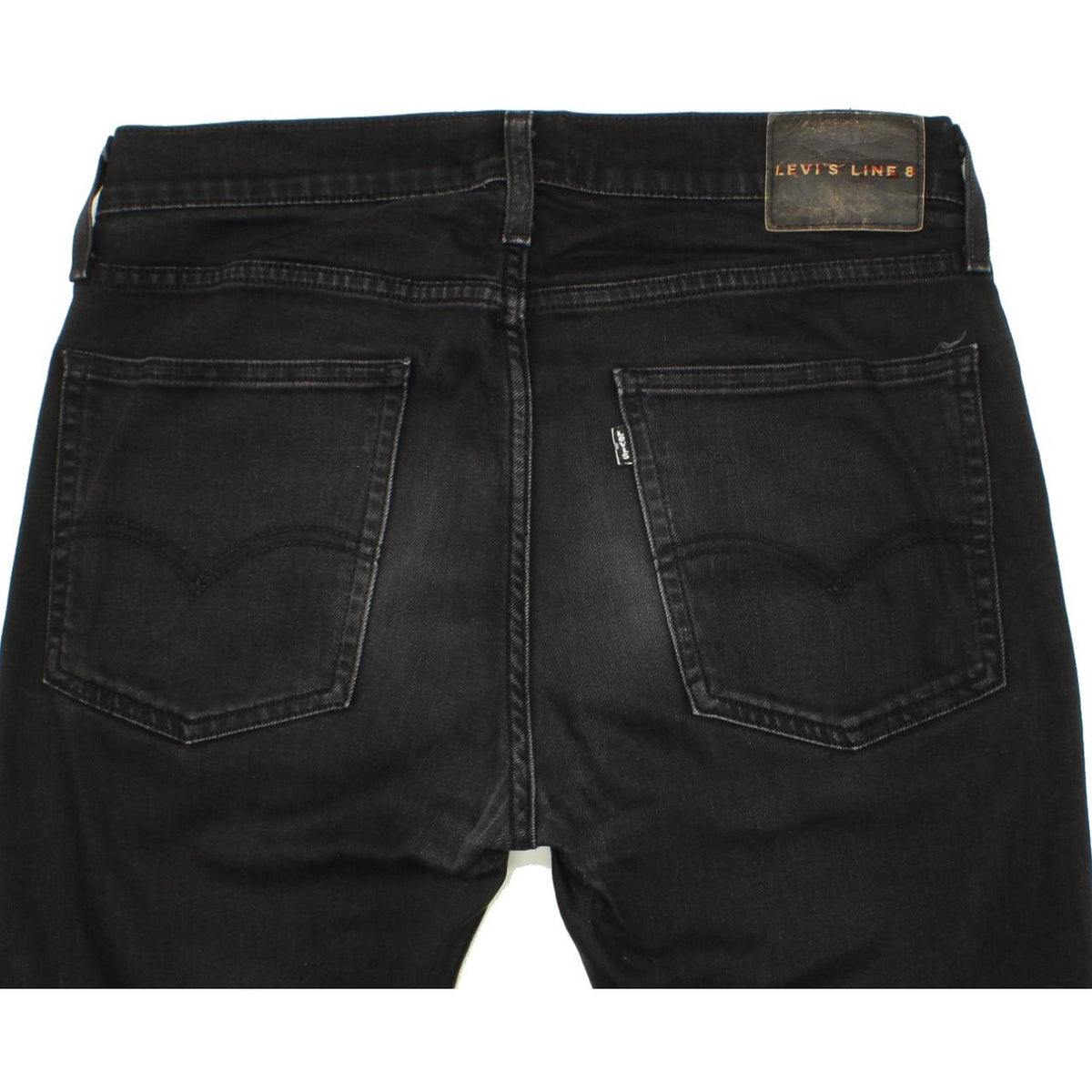 Levi's Line 8 Women Black Skinny Slim Stretch Jeans W32 L34