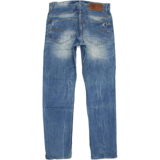 G-Star 3301 Men Blue Straight Regular Jeans W32 L32