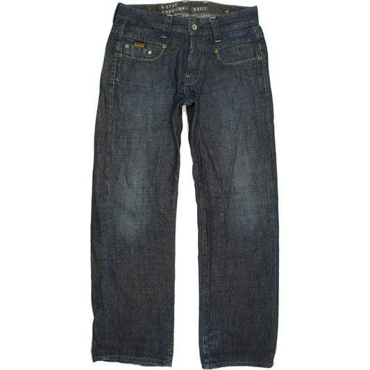 G-Star 3301 Men Blue Straight Regular Jeans W31 L32