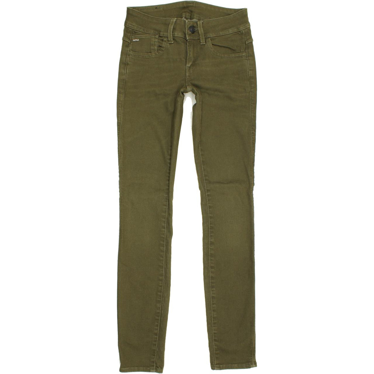 G-Star Women Khaki Skinny Slim Jeans W24 L30