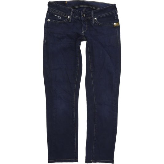 G-Star Core Women Blue Straight Regular Stretch Jeans W27 L28
