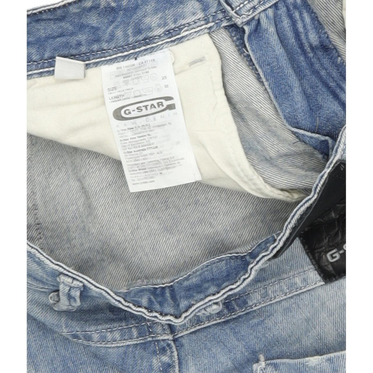 G-Star Refender Women Blue Straight Slim Stretch Jeans W25 L32