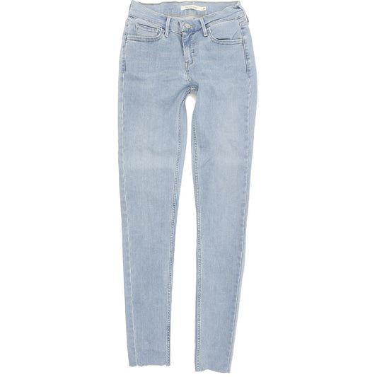 Levi's 710 Women Blue Skinny Slim Stretch Jeans W25 L30