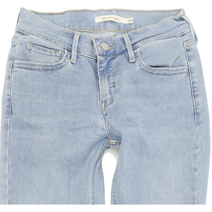 Levi's 710 Women Blue Skinny Slim Stretch Jeans W25 L30