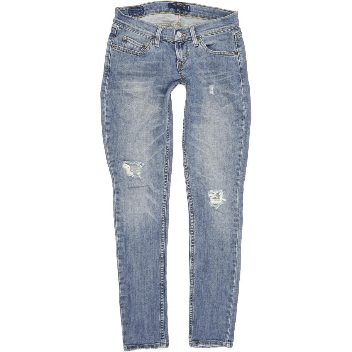 Levi's 524 Too Superlow Women Blue Skinny Slim Stretch Jeans W26 L30