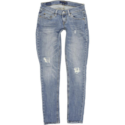 Levi's 524 Too Superlow Women Blue Skinny Slim Stretch Jeans W26 L30