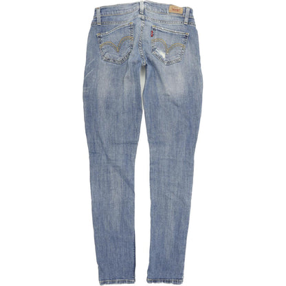 Levi's 524 Too Superlow Women Blue Skinny Slim Stretch Jeans W26 L30