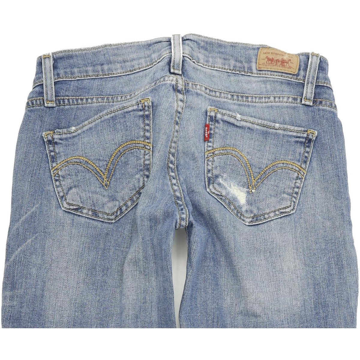 Levi's 524 Too Superlow Women Blue Skinny Slim Stretch Jeans W26 L30