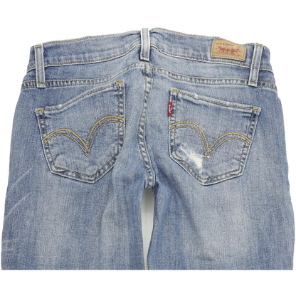 Levi's 524 Too Superlow Women Blue Skinny Slim Stretch Jeans W26 L30