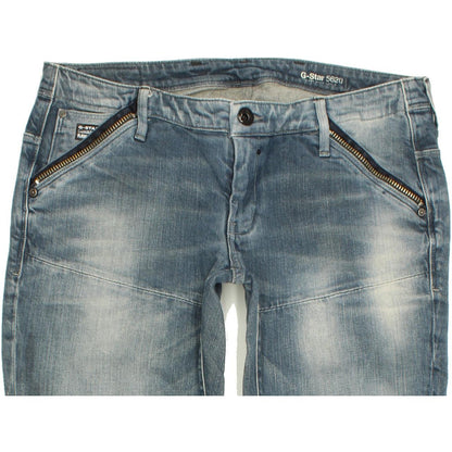 G-Star Midwood Women Blue Tapered Slim Stretch Jeans W30 L32